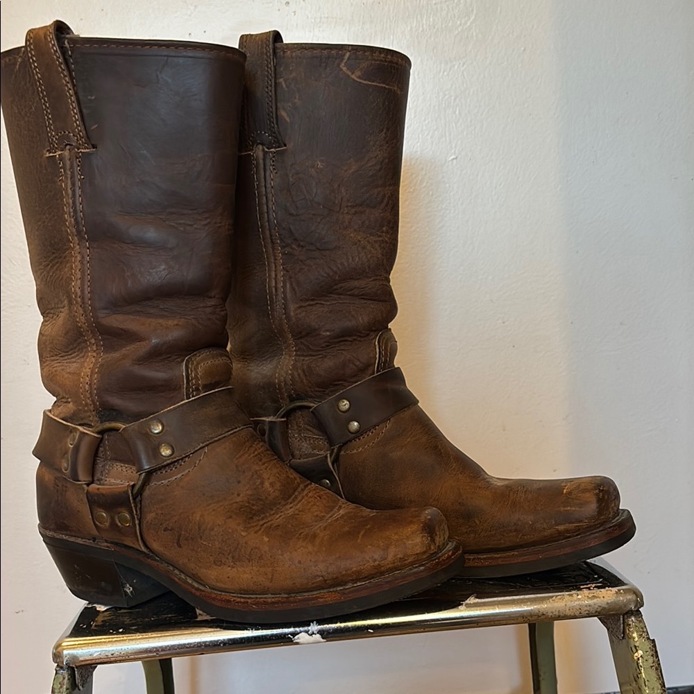 Frye Brown Leather Women's Boots